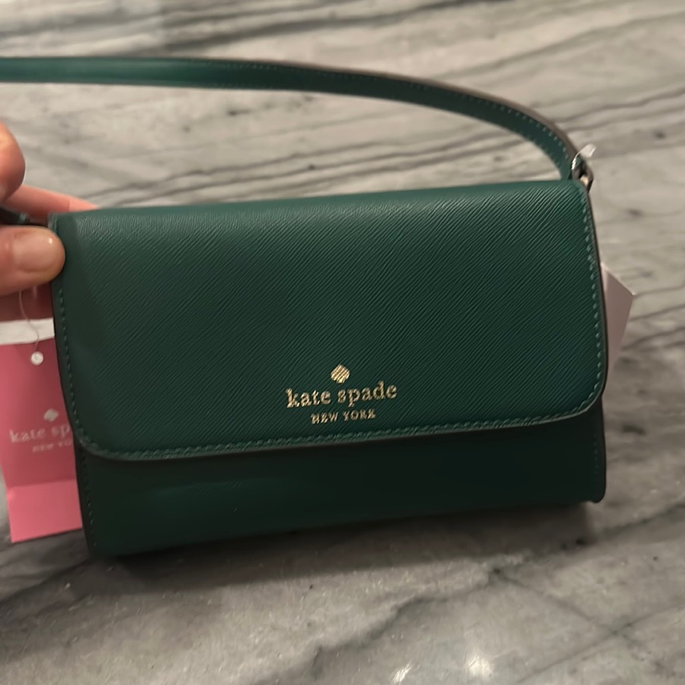 Kate Spade Dark Green crossbody purse